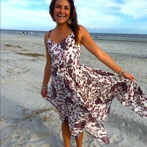 Cute flowy & floral dress just in time for spring!
